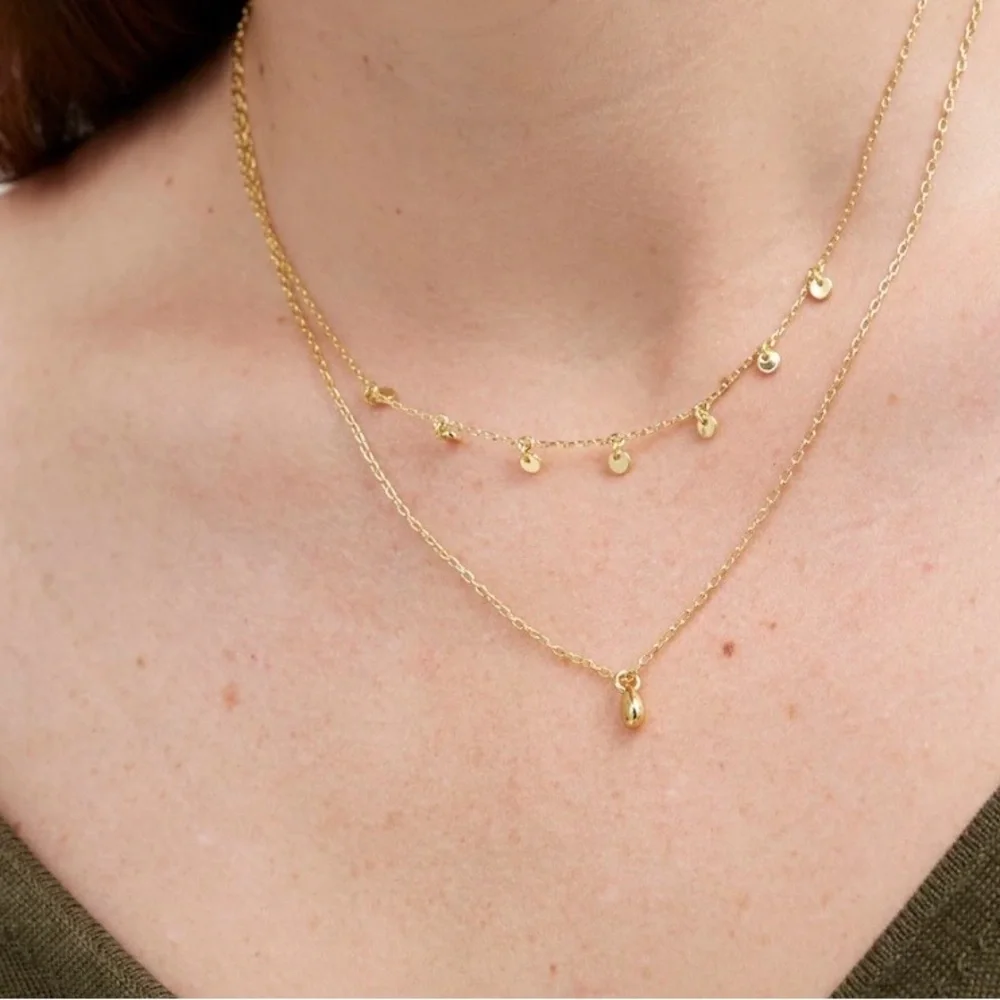Madewell NWT Two-Pack Station & Pendant Necklace Set - Picture 4 of 4
